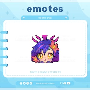 Neeko Awe League of Legends Emote | Custom Twitch/Discord/Youtube Emotes | Stream Emotes