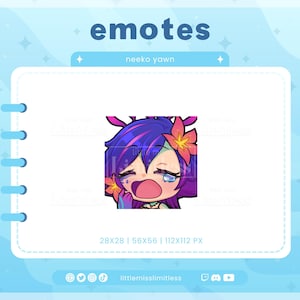 Neeko Yawn League of Legends Emote | Custom Twitch/Discord/Youtube Emotes | Stream Emotes