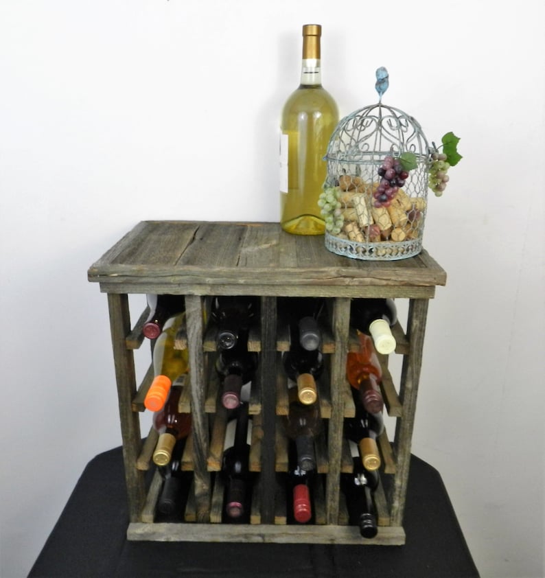 Free Standing Rustic Wine Rack Made of Historic Pennsylvania Etsy