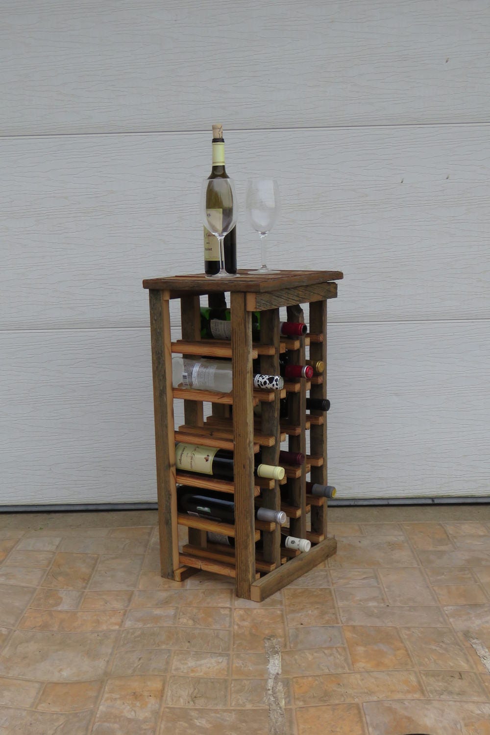 Decorative floor wine rack sale