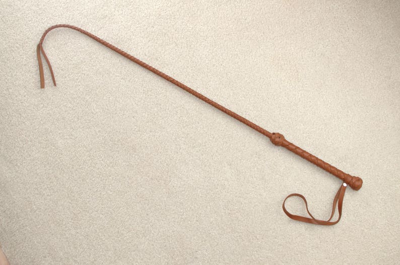 Riding Crop Whip Premium Leather 35 Inches Etsy