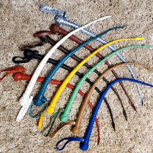 Mini Snake Strict Whip Premium Leather Handmade mature — 23 inches.