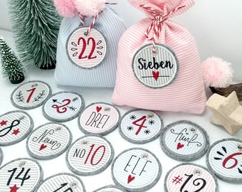 ITH Stickdatei Adventskalenderzahlen 10x10 (4"x4")