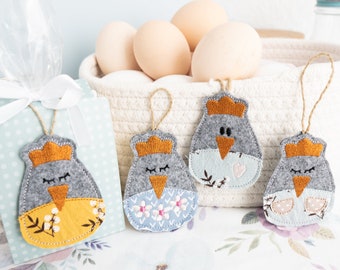 Embroidery file Hilde felt pendant 10x10 (4"x4")
