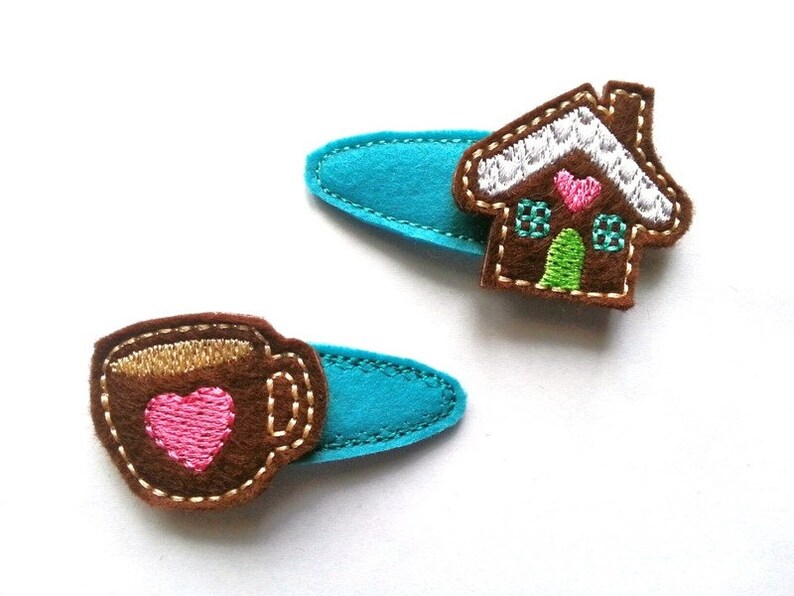 Embroidery file hair clips 10x10 frame image 3