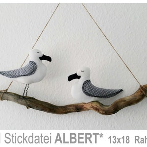 ITH Stickdatei ALBERT 13x18 Rahmen Bild 1