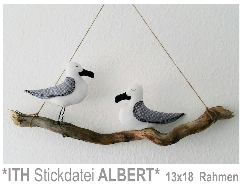 ITH Stickdatei ALBERT 13x18 Rahmen Bild 1