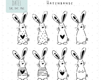 Archivo de trazador Bunny Gang SVG, DXF, PNG