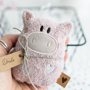 Embroidery file ITH lucky pig 10x10 (4"x4")