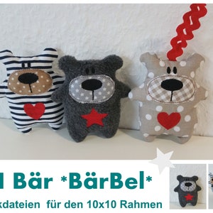 ITH Stickdatei BärBel 10x10 Rahmen Bild 1