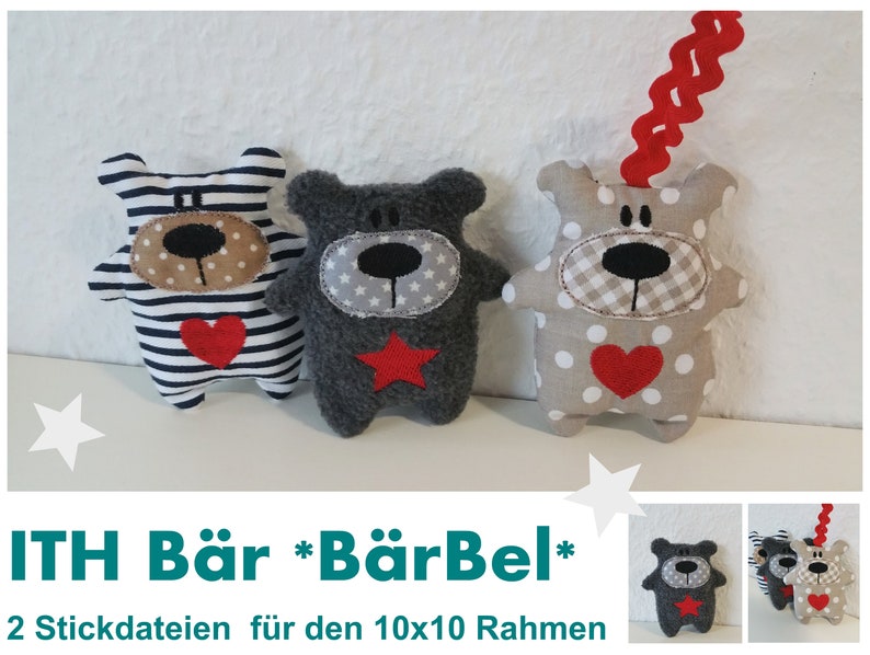 ITH Stickdatei BärBel 10x10 Rahmen Bild 1