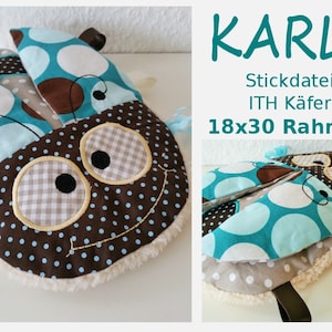 ITH embroidery file XL beetle KARLi 18x30 frame