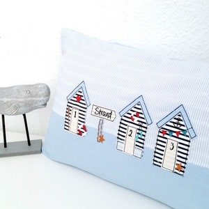 Doodle Beach Houses 10x10 Embroidery File