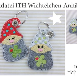 Anhänger Glückswichtel ITH 10x10