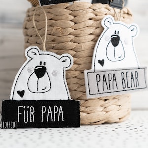 Embroidery file ITH Papa Bear 10x10 (4&quot;x4&quot;)
