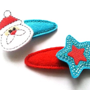 Embroidery file hair clips 10x10 frame image 2