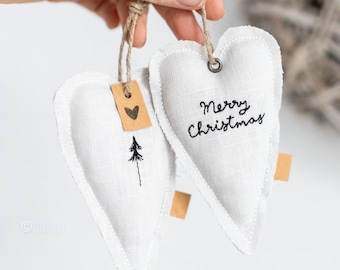 ITH embroidery file Christmas hearts 10x10 (4"x4")