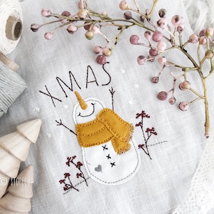 Stickdatei Doodle Schneemann 13x18 (5"x7")