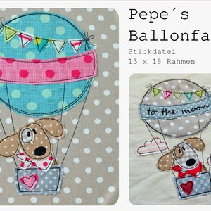 Pepe's Balloon Ride 13x18 frame image 1