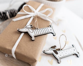 Laser file Dachshund pendant SVG, PNG, DXF