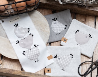 Fichier de broderie doodle poulets