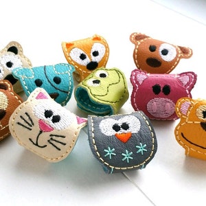 ケーブル動物刺繍ファイル 10 個 * 10x10 フレーム