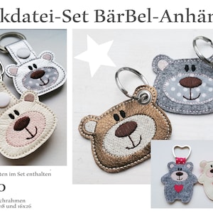 Keychain BärBel-SET ITH 10x10