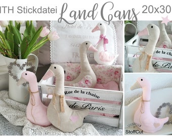 ITH Stickdatei LandGans 20x30