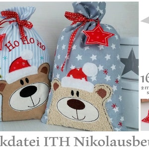 2x ITH Santa bags 16x26 frame