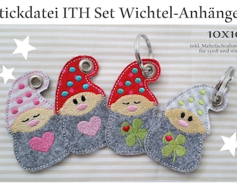 Pendant gnome set ITH 10x10