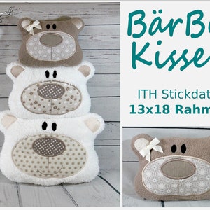 ITH embroidery file BärBel-Kissen 13x18 frame