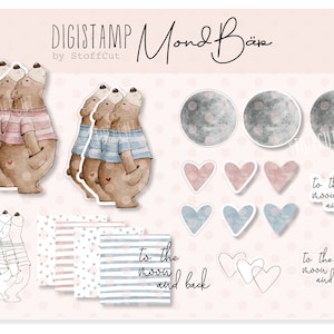 DigiStamp/Clipart Maan Beer PNG