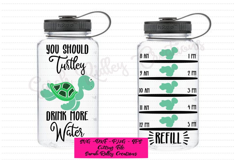 Download Free You Should Turtley Drink More Water Water Tracker Svg Cut Etsy SVG Cut Files