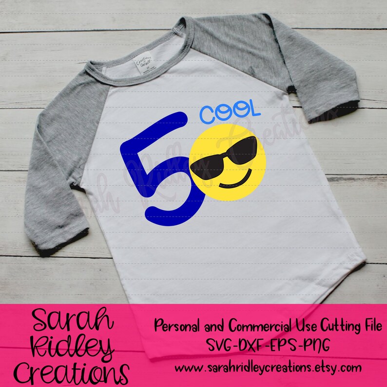 Download Cool Emoji SVG 5th Birthday SVG Emoji SVG Birthday Emoji | Etsy