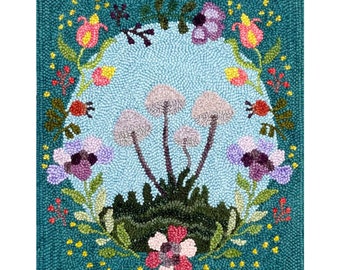 The Magic Within, punch needle rug hooking pattern, 18"x22", pdf pattern