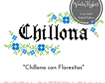 Cross Stitch DIGITAL PATTERN, Chillona, Subversive Cross Stitch