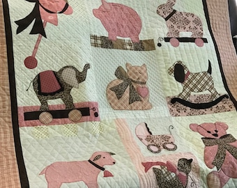 Baby Girl Quilt - Pink - Heirloom