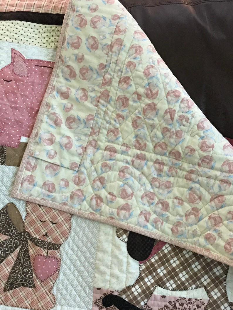 Baby Quilt Pink Heirloom - Etsy