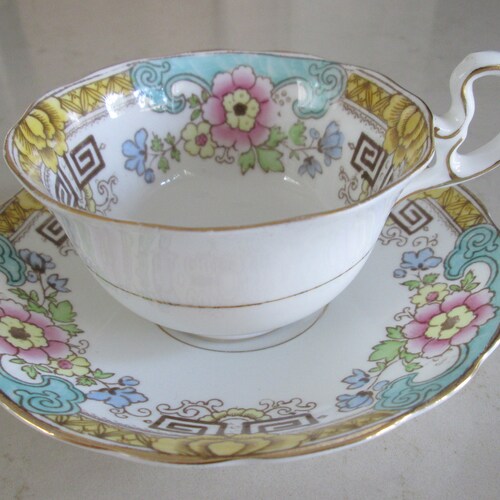 Castle China Tea Cup and Saucer Made in Occupied Japan Etsy