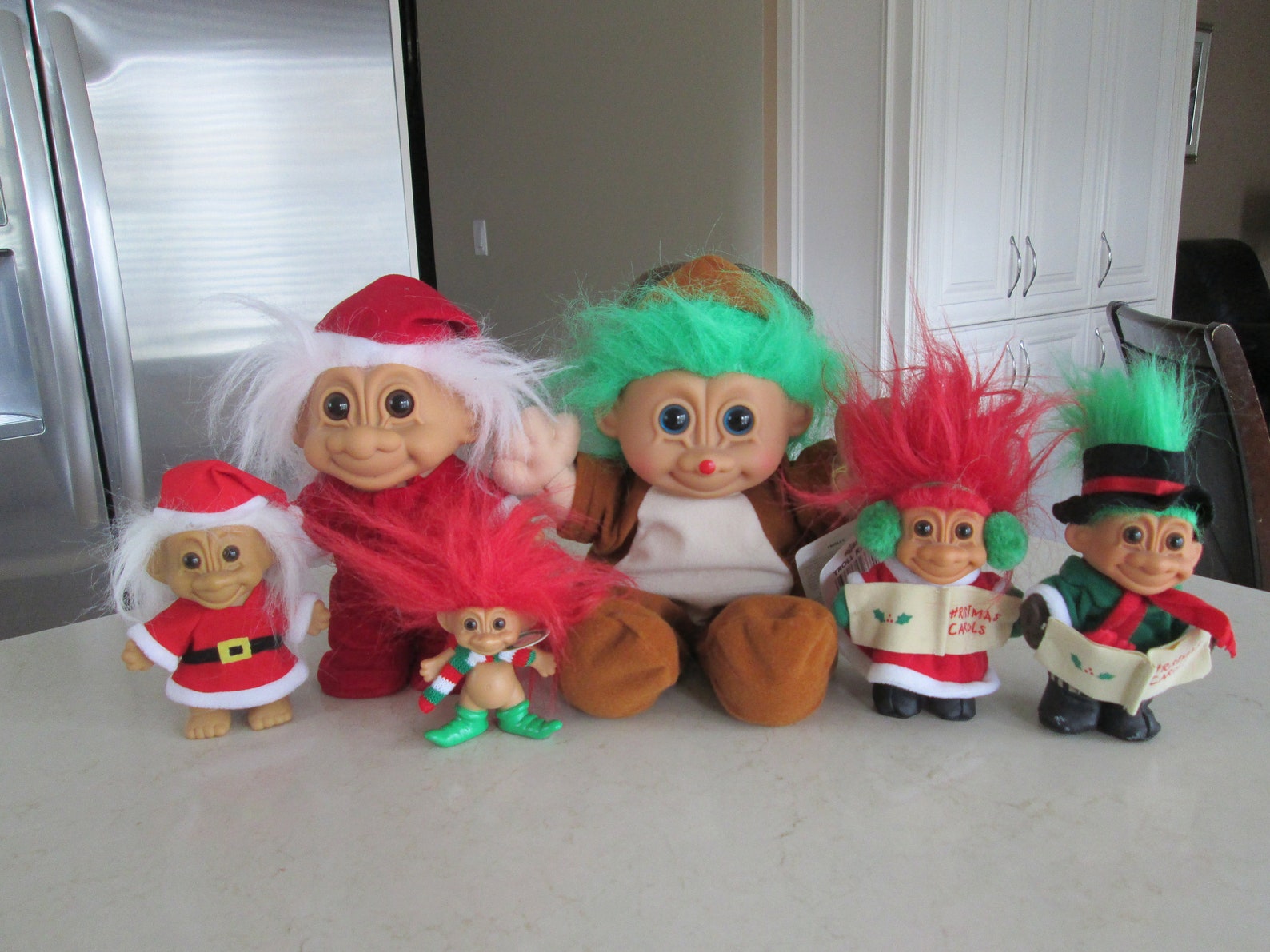 Vintage Christmas Troll Dolls Etsy