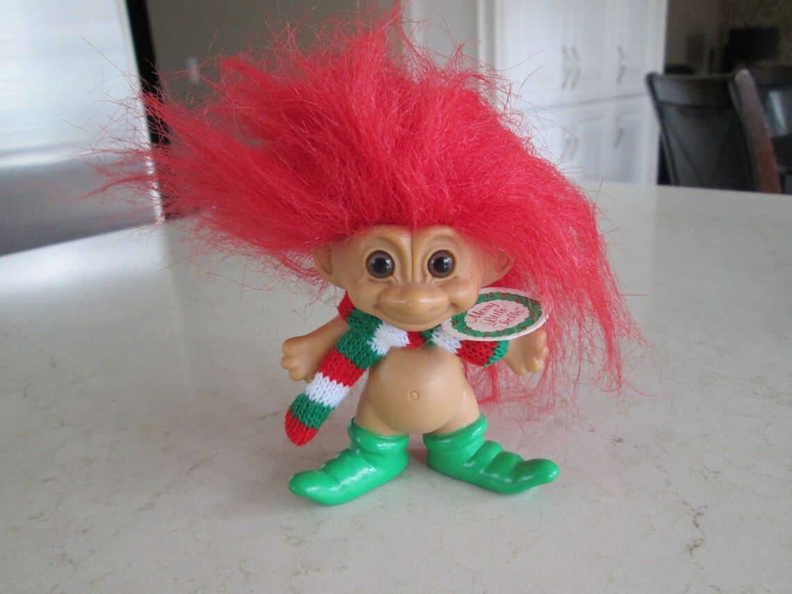 Vintage Christmas Troll Dolls Etsy