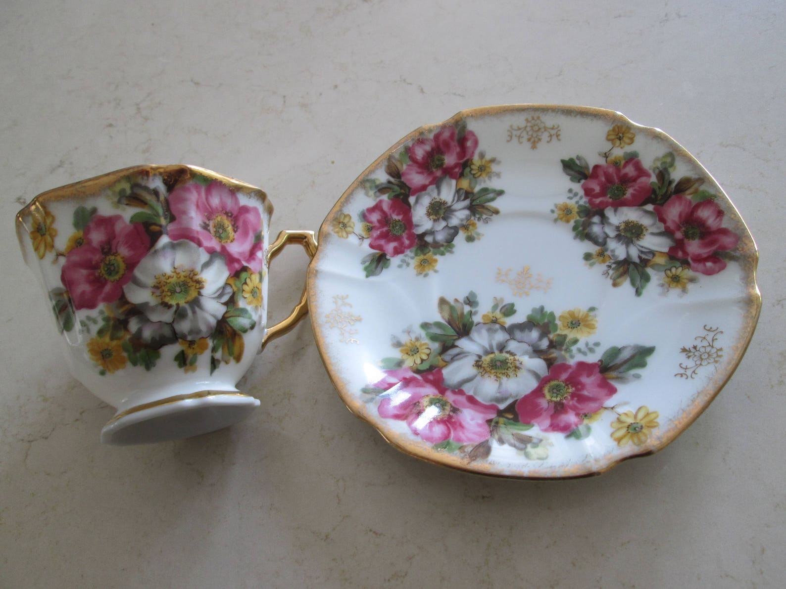 Castle China Tea Cup and Saucer Made in Japan Etsy