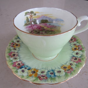 MISMATCH Aynsley Teacup and Saucer