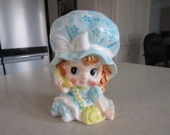Vintage Girl Planter Vase