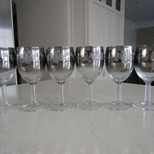 6 MCM Wine Glasses