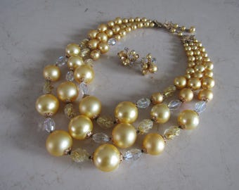 Vintage Vendome Necklace And Earrings