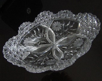 RESERVED Cut Crystal Bowl