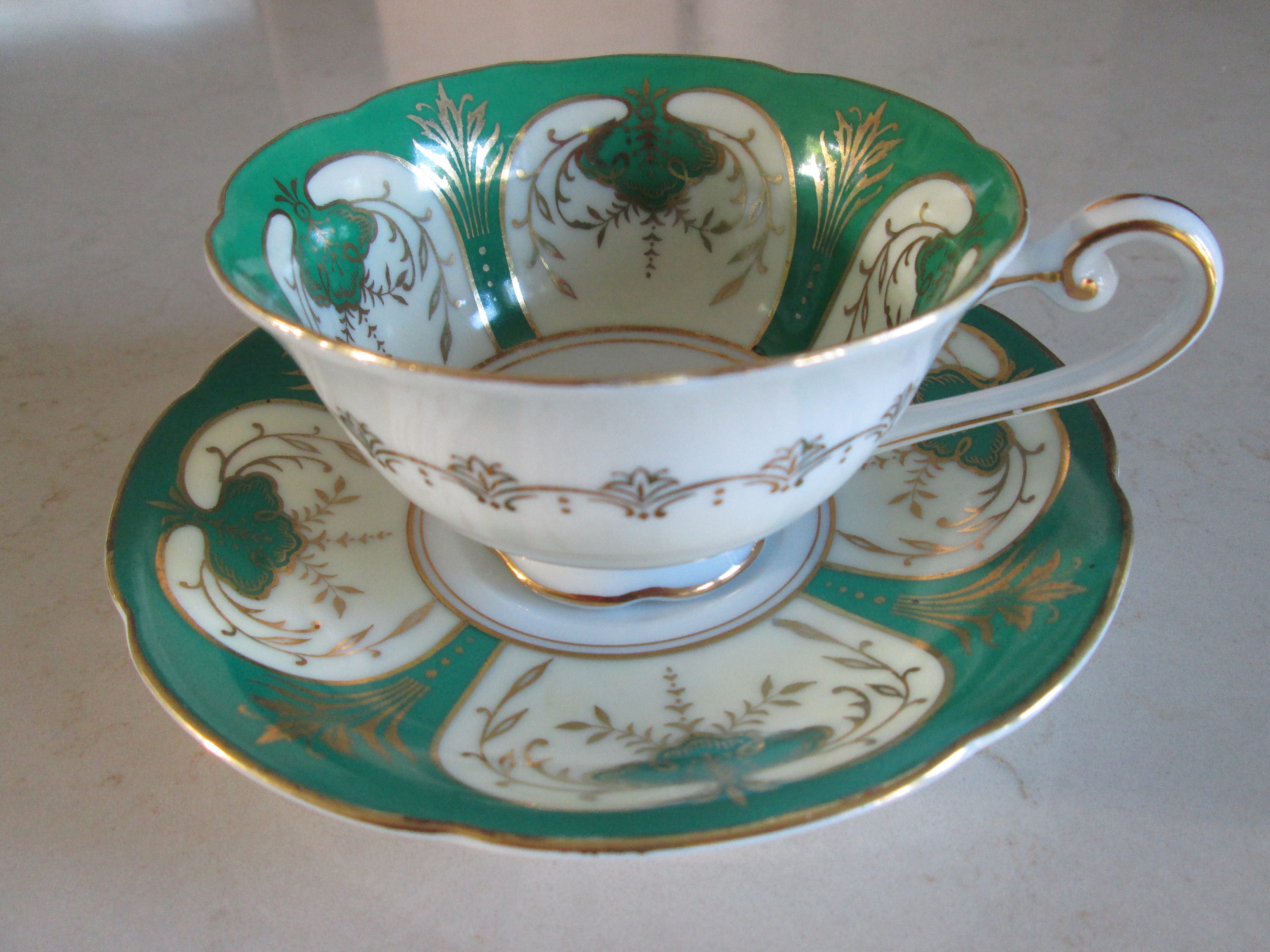 Castle China Tea Cup and Saucer Made in Occupied Japan Etsy