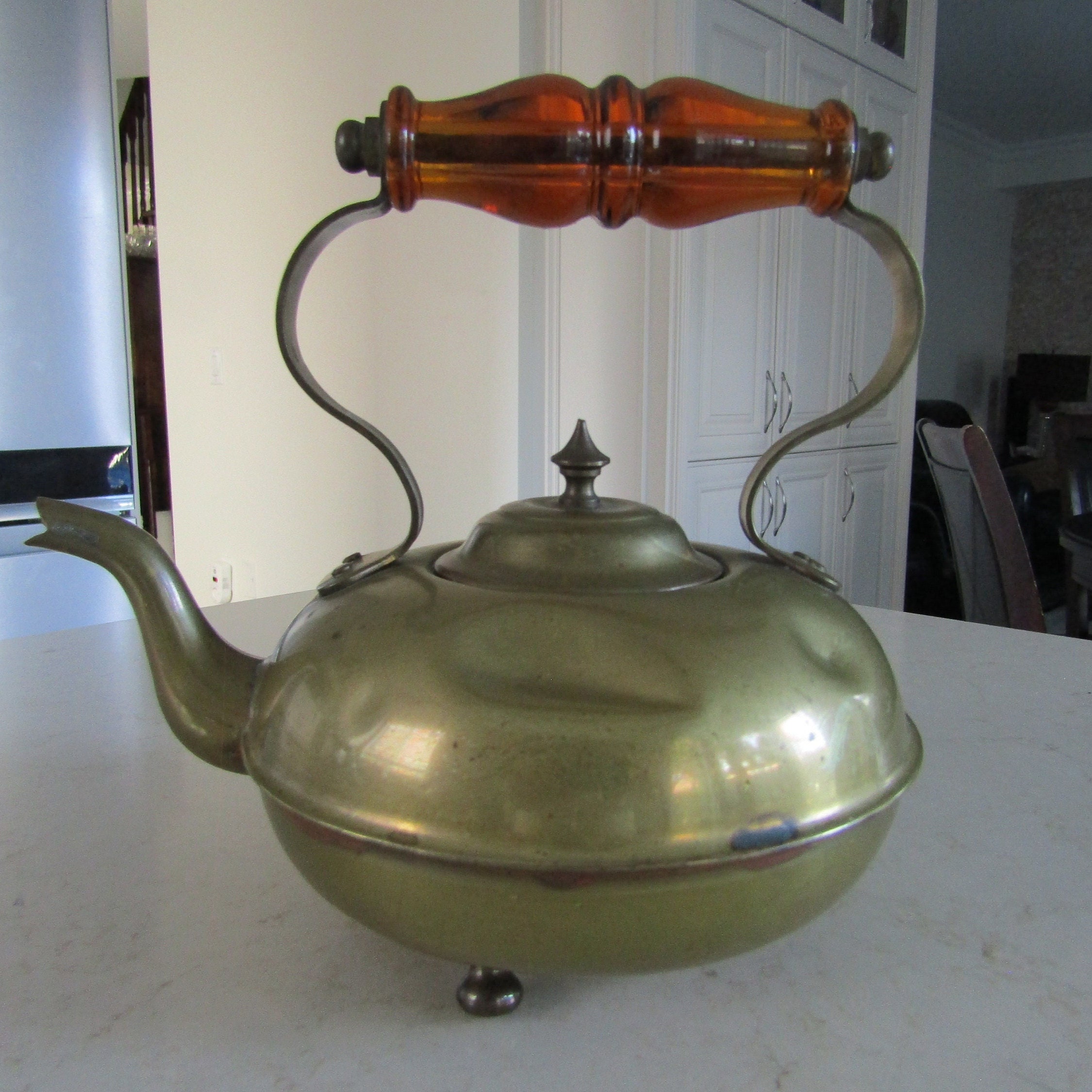 Antique Tilting Brass Teapot With Stand by Manning Bowman Quality Meriden  Conn Early 1900s -  Canada