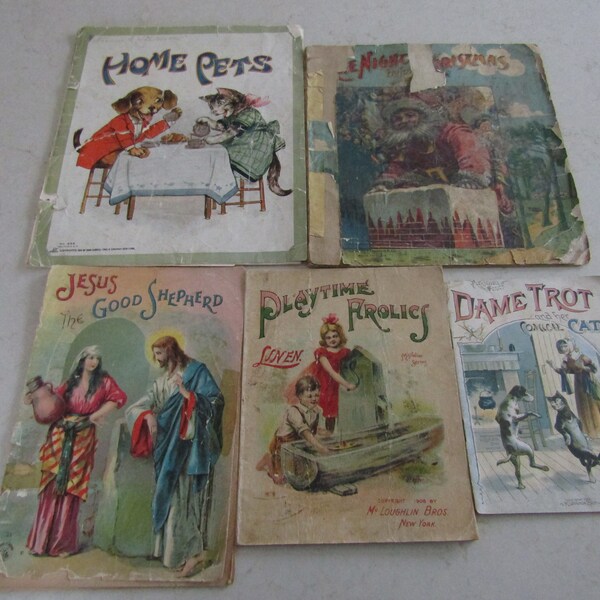 Antique Book Collection Etsy